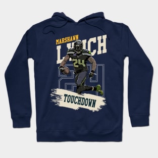 marshawn lynch touchdown Hoodie